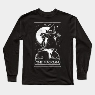 The Magician - Cute Witch Cat Gift Long Sleeve T-Shirt